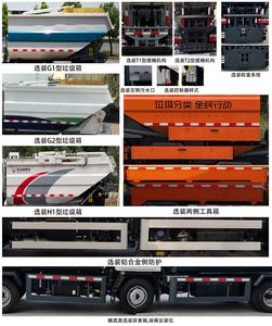 China National Automobile Corporation ZQZ5045ZZZF6 Hydraulic Lifter Garbage truck 