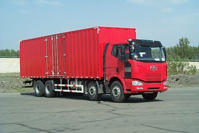 Jiefang Automobile CA5310XXYP66K2L7T4A1E Flat headed diesel box transport vehicle