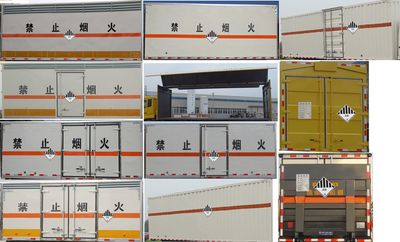 Jiangte brand automobiles JDF5070XZWE5 Miscellaneous dangerous goods box transport vehicle