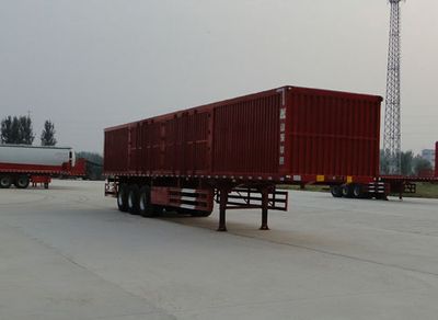 Hualu Yexing brand automobiles HYX9402XXY Box transport semi-trailer