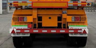 Huayue Xing brand automobiles FNZ9400ZZXPB Flat dump semi-trailer