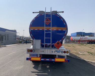 Tonghua  THT9401GRYDT44A Aluminum alloy flammable liquid tank transport semi-trailer