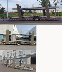 Hengxin Zhiyuan brand automobiles CHX9101TCL Central axle vehicle transport trailer