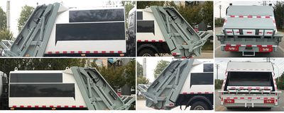 Huatong brand automobiles HCQ5045ZYSBJ6 Compressed garbage truck