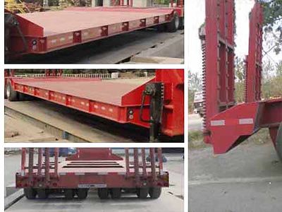 CIMC ZJV9400TDPSD Low flatbed semi-trailer