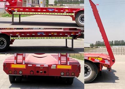 Chenlu  LJT9403TDP Low flatbed semi-trailer