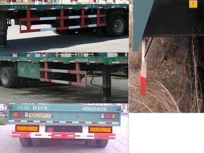 Zhang Tuo license plate car ZTC9310TP Flat semi-trailer