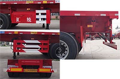 Haotong  LWG9401ZZXP Flat dump semi-trailer