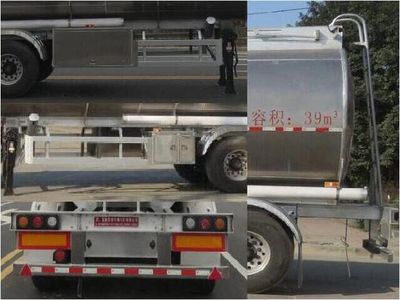 Special transport  DTA9402GSY Aluminum alloy edible oil transportation semi-trailer