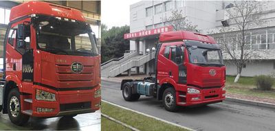 Jiefang Automobile CA4180P66K2E5 Flat head diesel semi-trailer tractor