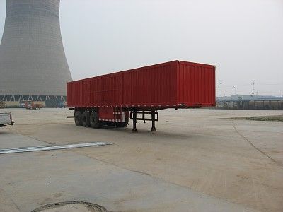 Jijun brand automobilesHJT9390XXYBox transport semi-trailer