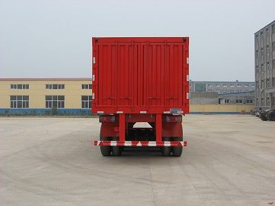 Jijun brand automobiles HJT9390XXY Box transport semi-trailer