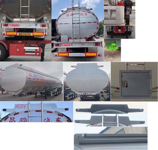 Changhua  HCH9406GSY35 Edible oil transportation semi-trailer