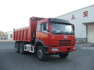 Jiefang Automobile CA3252P2K2LT1AE Flat head diesel dump truck