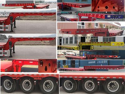 Yixiangtong  QAT9401TDP Low flatbed semi-trailer