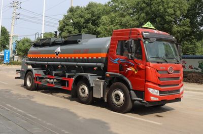 Zhongqi Liwei brand automobilesHLW5260GFWC6Tank transport vehicle for corrosive substances