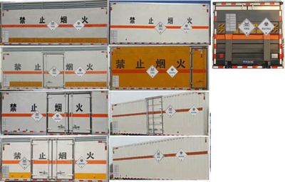 Jiangte brand automobiles JDF5040XDGJ5 Toxic and infectious goods box transport vehicle