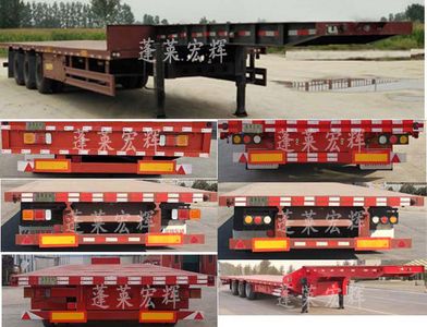 Hongjuhui  PLH9400TDP Low flatbed semi-trailer