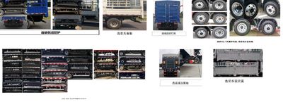 Jianghuai brand automobiles HFC5042CCYB31K1C7S Grate type transport vehicle