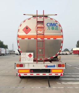 Mastercard SDW9401GRYA Aluminum alloy flammable liquid tank transport semi-trailer