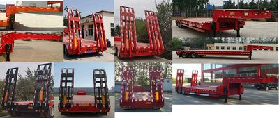 New Hongdong brand automobiles LHD9350TDP Low flatbed semi-trailer