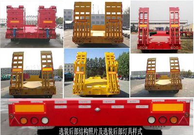 Liangshan Dongyue  CSQ9406TDP Low flatbed semi-trailer