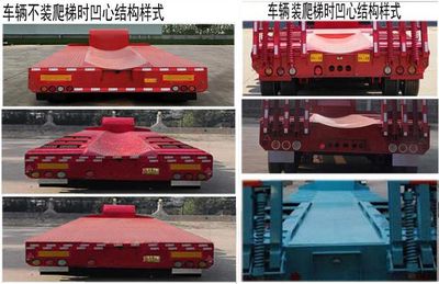 Liangshan Dongyue  CSQ9406TDP Low flatbed semi-trailer