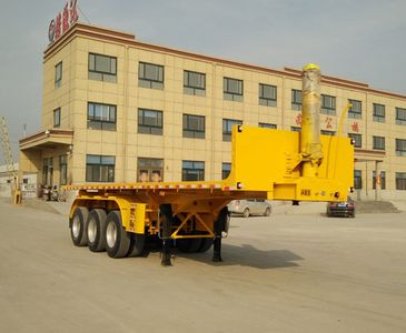 Yunteng  HJM9400ZZXP Flat dump semi-trailer