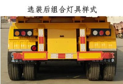 Yunteng  HJM9400ZZXP Flat dump semi-trailer