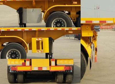 Yunteng  HJM9400ZZXP Flat dump semi-trailer