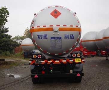 Hongtu  HT9409GYQ Semi trailer for liquefied gas transportation