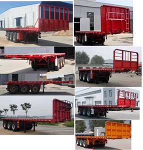 Juyunda brand automobile LZY9402TPB Flat transport semi-trailer