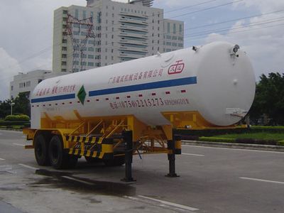 Jiuyuan  KP9290GDY Low temperature liquid transport semi-trailer