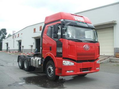 Jiefang Automobile CA4250P66K2T1A5E Flat head diesel semi-trailer tractor