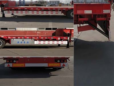 Liyuanda brand automobiles LWY9388TDP Low flatbed semi-trailer