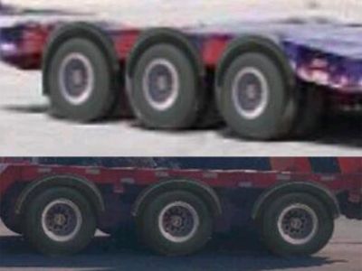 Guoshi Huabang brand automobiles XHB9401TDPXZ Low flatbed semi-trailer