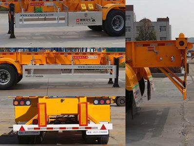 Tongyada  CTY9372TJZG Frame type container transport semi-trailer