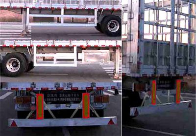 Mengkai  MK9400CCYLH Aluminum alloy warehouse grate transport semi-trailer