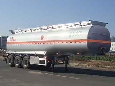 Lingyu  CLY9404GRYG Flammable liquid tank transport semi-trailer