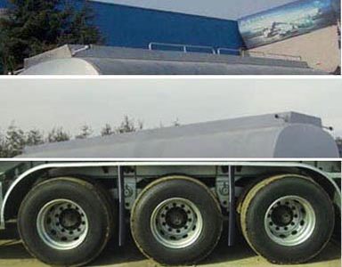 Lingyu  CLY9404GRYG Flammable liquid tank transport semi-trailer