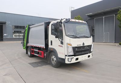 Huatong brand automobiles HCQ5097ZYSZZ6CS Compressed garbage truck