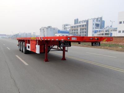 Huajun  ZCZ9402TPBHJC Flat semi-trailer