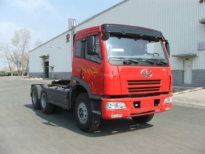 Jiefang Automobile CA4252P21K2T1A3E Flat headed diesel semi-trailer tractor