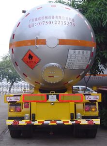 Jiuyuan  KP9406GYQSB Semi trailer for liquefied gas transportation