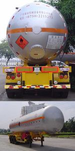 Jiuyuan  KP9406GYQSB Semi trailer for liquefied gas transportation