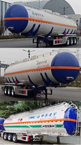 Lingyu  CLY9401GRYF Aluminum alloy flammable liquid tank transport semi-trailer