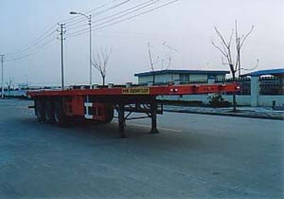 Zhongqi brand automobiles ZQZ9380TJZP Container transport semi-trailer