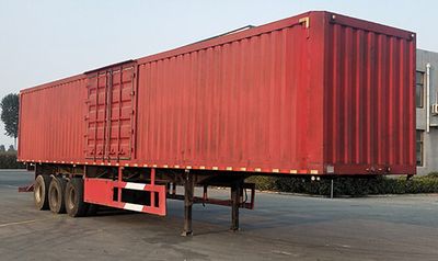 Longjiang Huajun brand automobiles BJS9400XXY Box transport semi-trailer