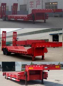 Runxiang Junye  DR9350TDP Low flatbed semi-trailer