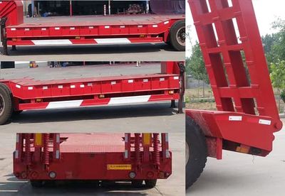 Runxiang Junye  DR9350TDP Low flatbed semi-trailer